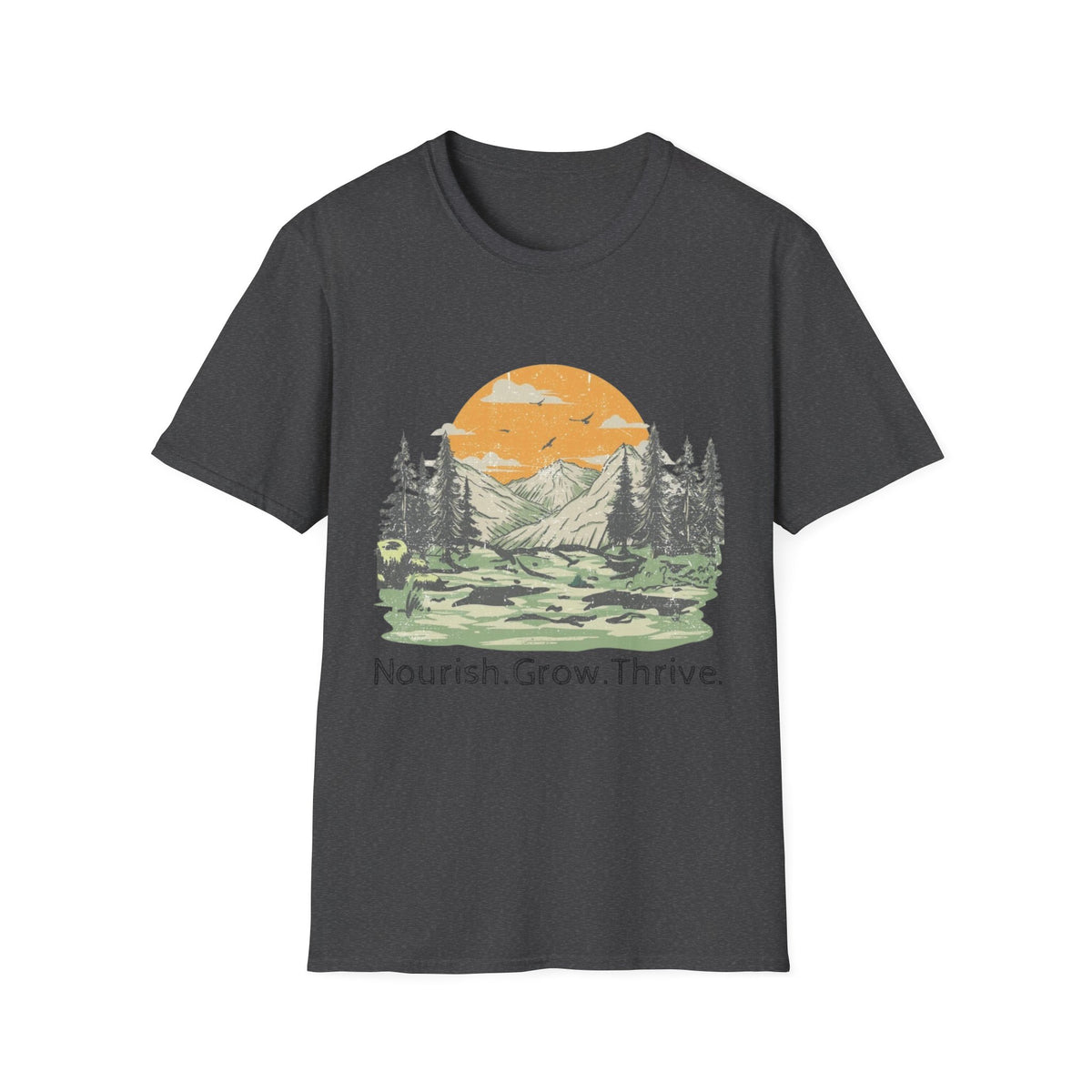 Nourish Grow Thrive Mountain Shirt