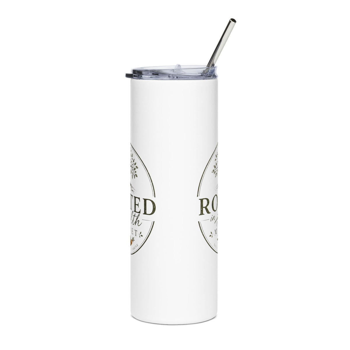 Rooted in Health, Stainless Steel Tumbler, 20oz