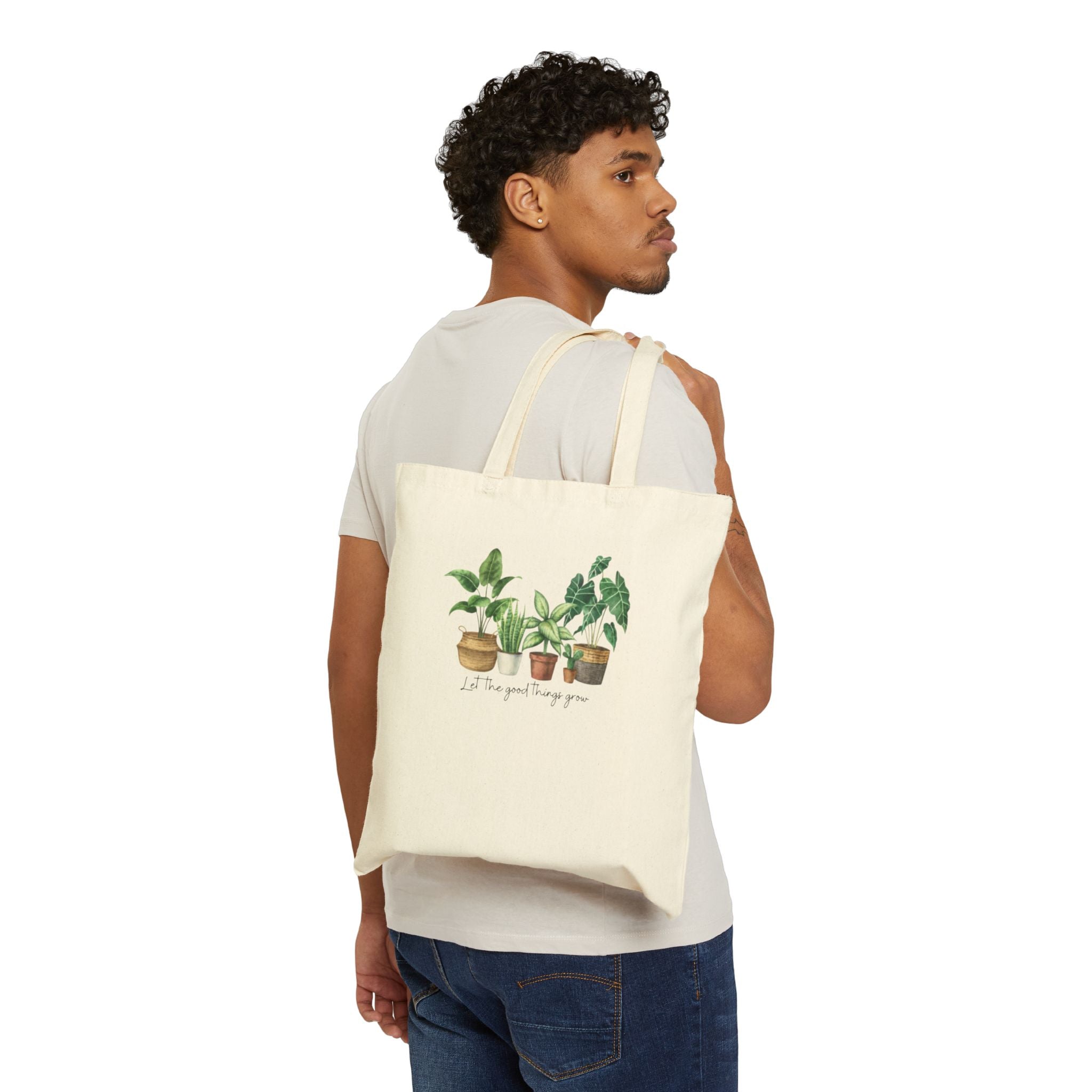 Let the good things grow tote bag
