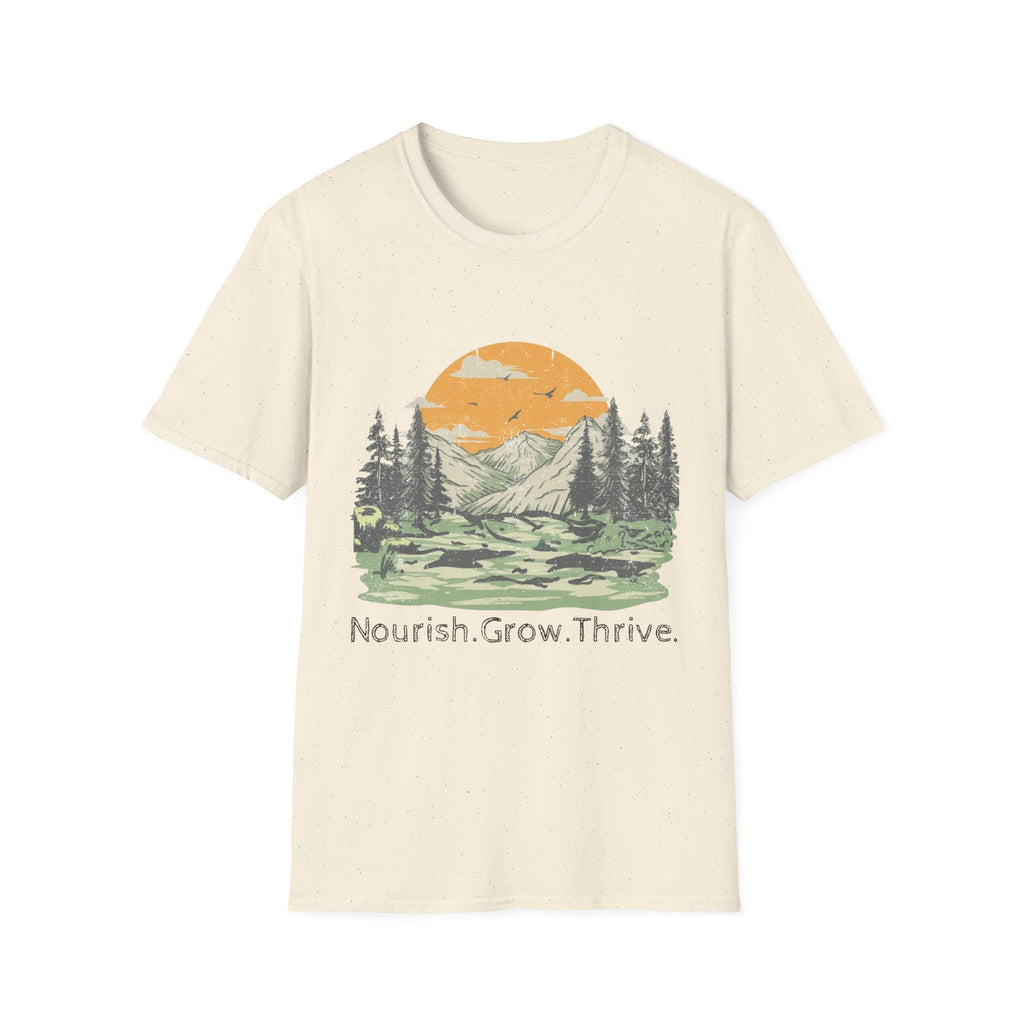 Nourish Grow Thrive Mountain Shirt