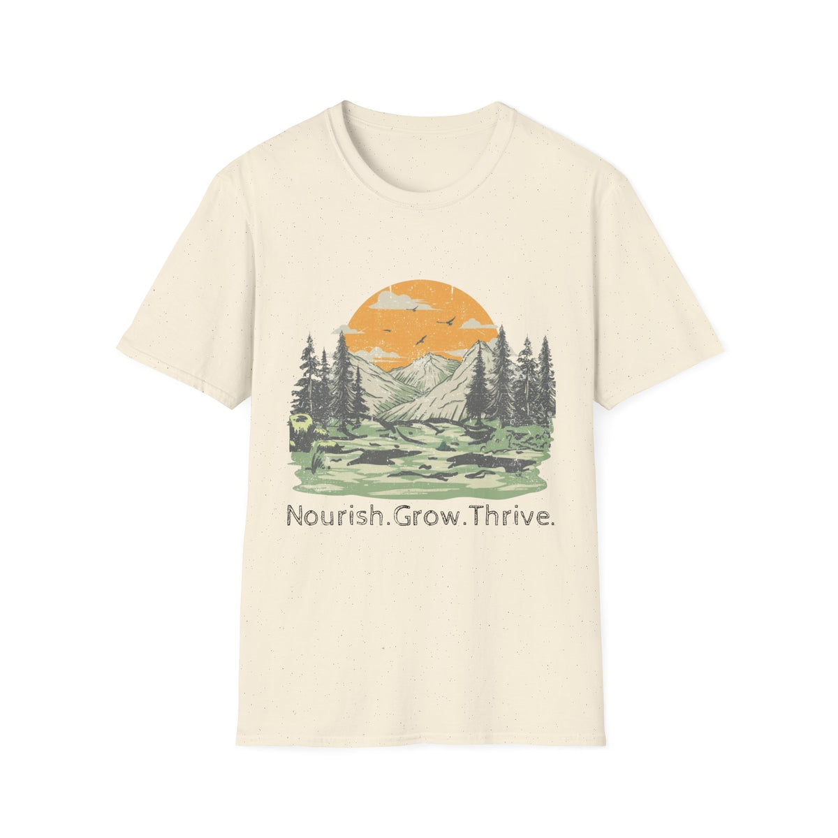 Nourish Grow Thrive Mountain Shirt