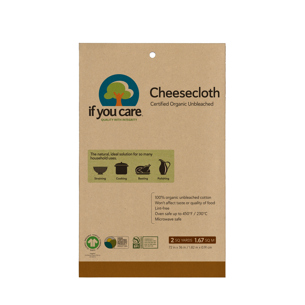 Certified Organic Unbleached Cheesecloth