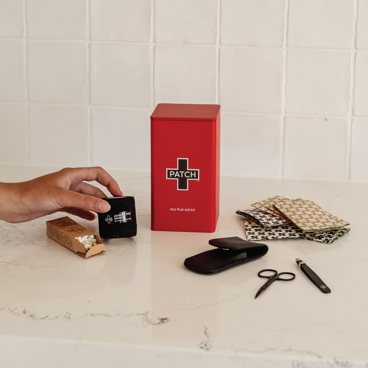Eco-Friendly Bamboo First Aid Kit – 77 Pieces
