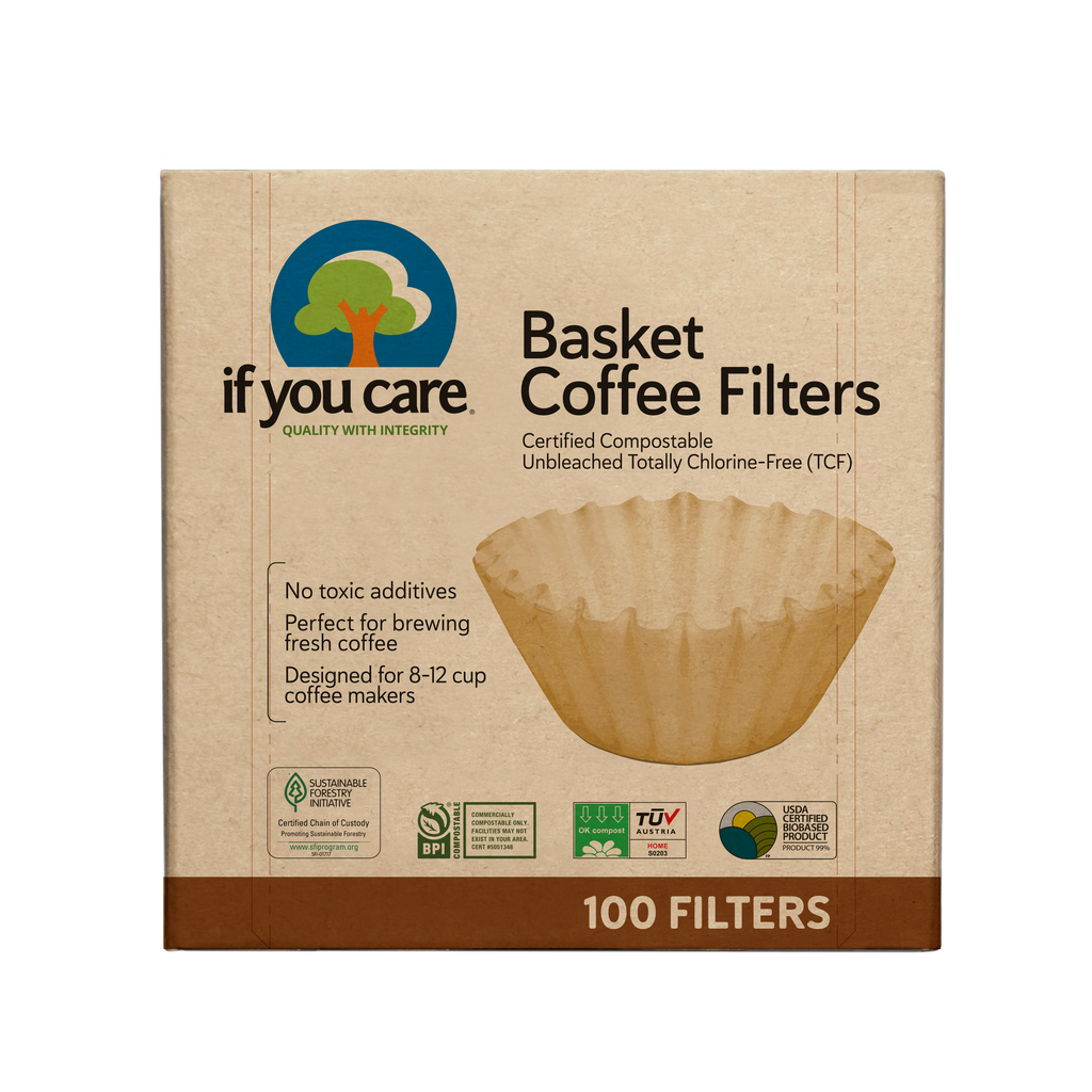 Unbleached 8" Basket Filters