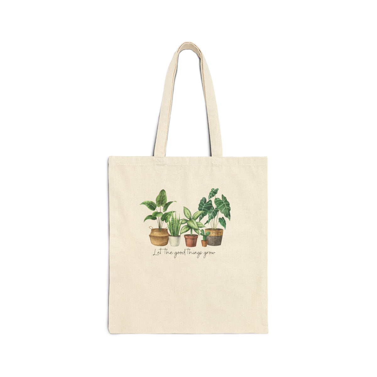 Let the good things grow tote bag