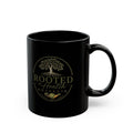 Rooted in Health Market Black Coffee Mug - 11oz