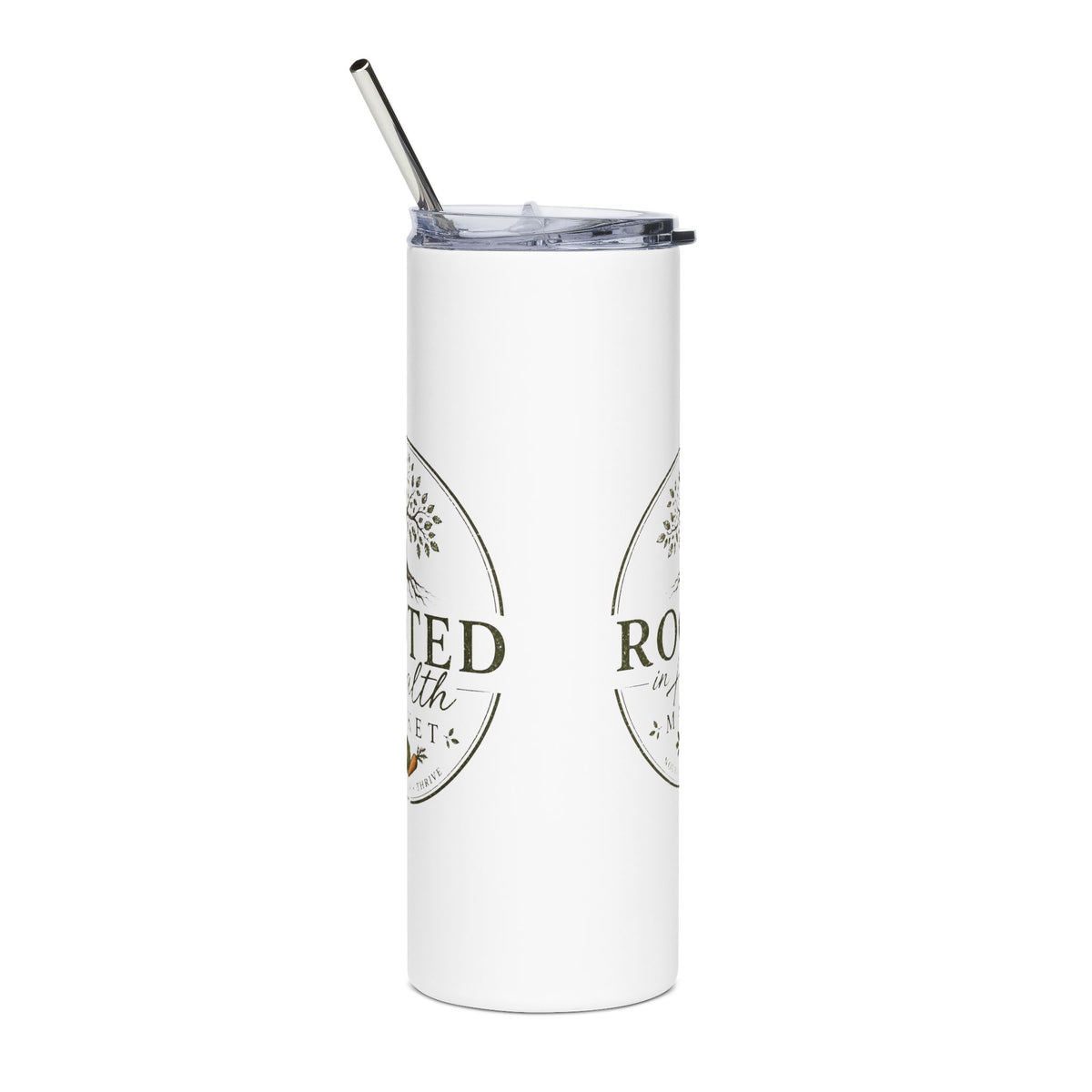 Rooted in Health, Stainless Steel Tumbler, 20oz