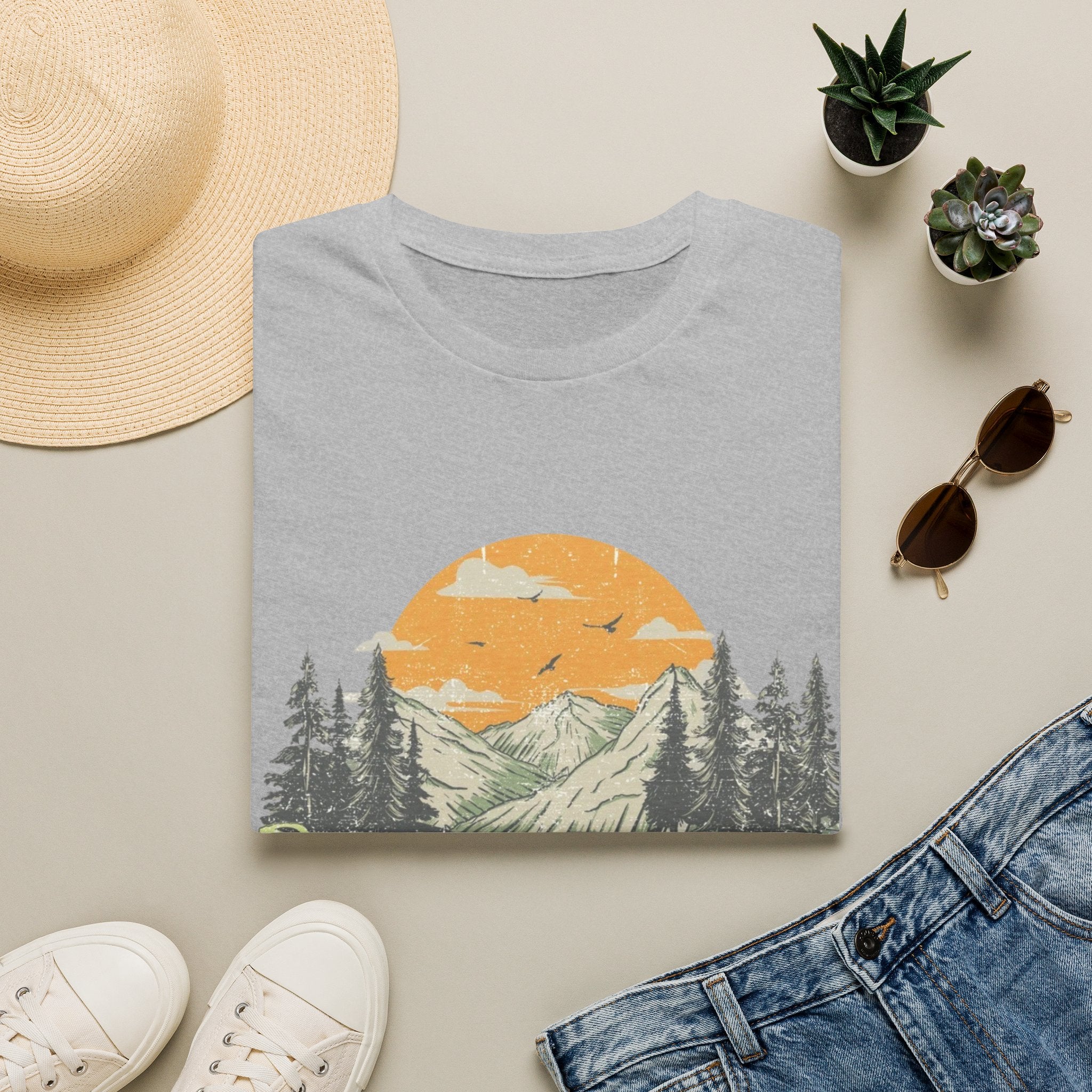 Nourish Grow Thrive Mountain Shirt