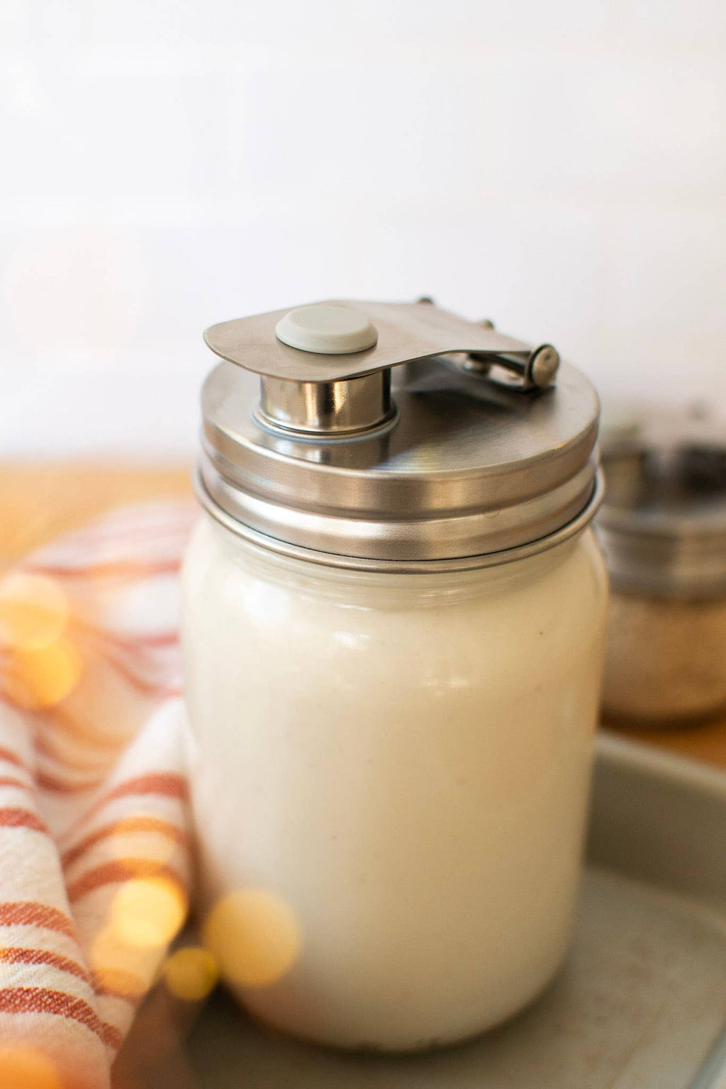 Stainless Steel Pourable Jar Lid (Regular Mouth) | Reusable Mason Jar Pour Lid