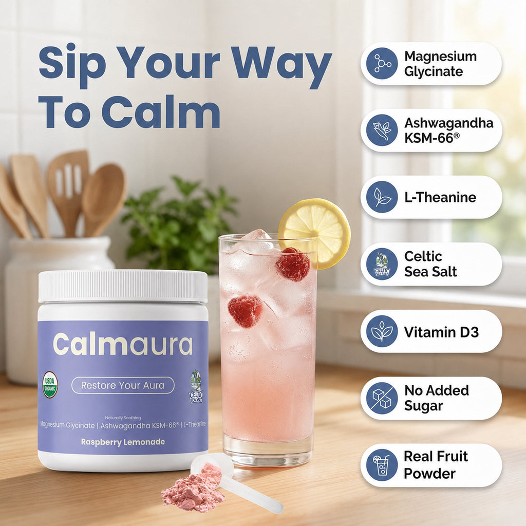 Calmaura Organic Drink Mix with Celtic Sea Salt®