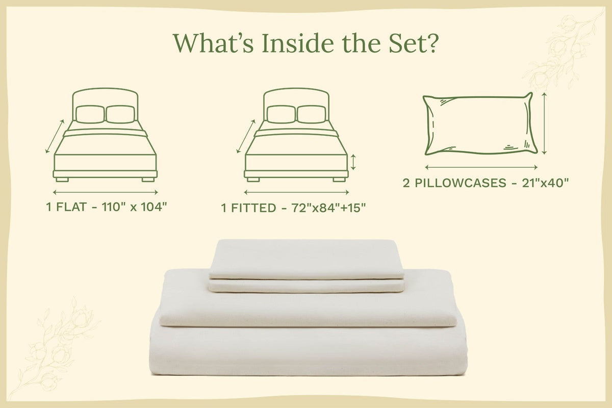 Organic Sateen Bed Sheets Set