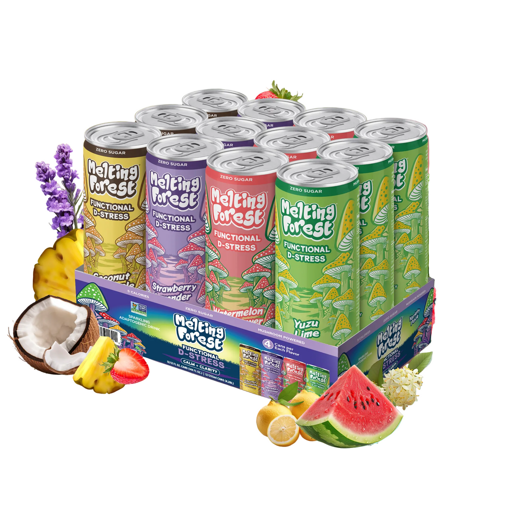 Mushroom D-Stress Drink 12 Pack - Variety Pack