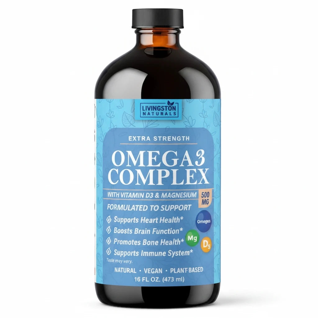 Omega-3 Extra Strength Vegan Complex with Vitamin D3 & Magnesium
