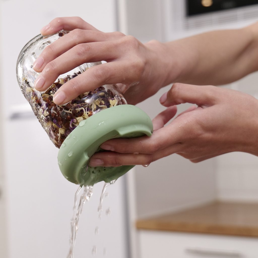 Reusable Silicone Sprouting Lids | Mason Jar Sprout Kit