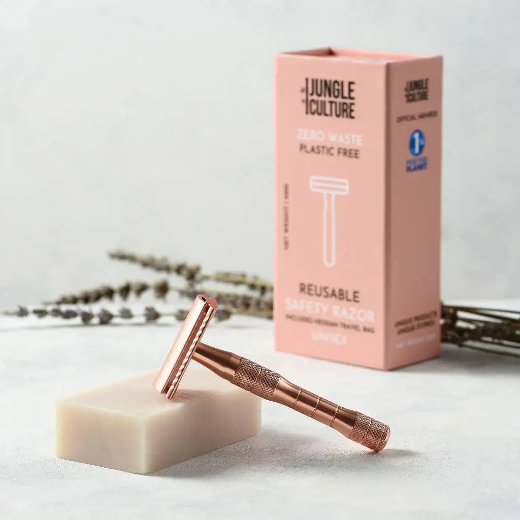Reusable Safety Razors - Rose Gold or Black